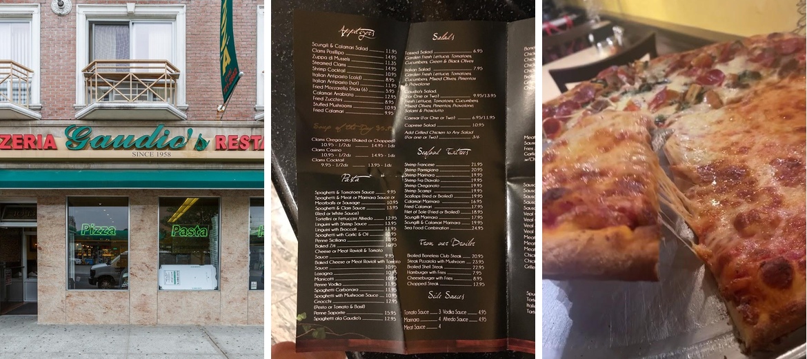 Gaudio's Menu