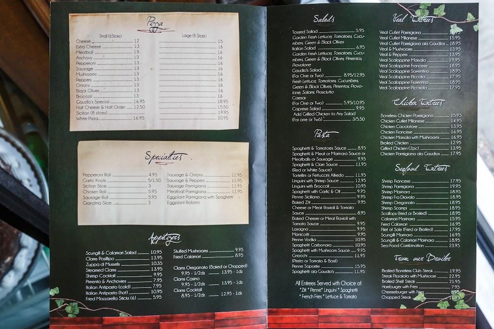 Gaudio's Menu image 1